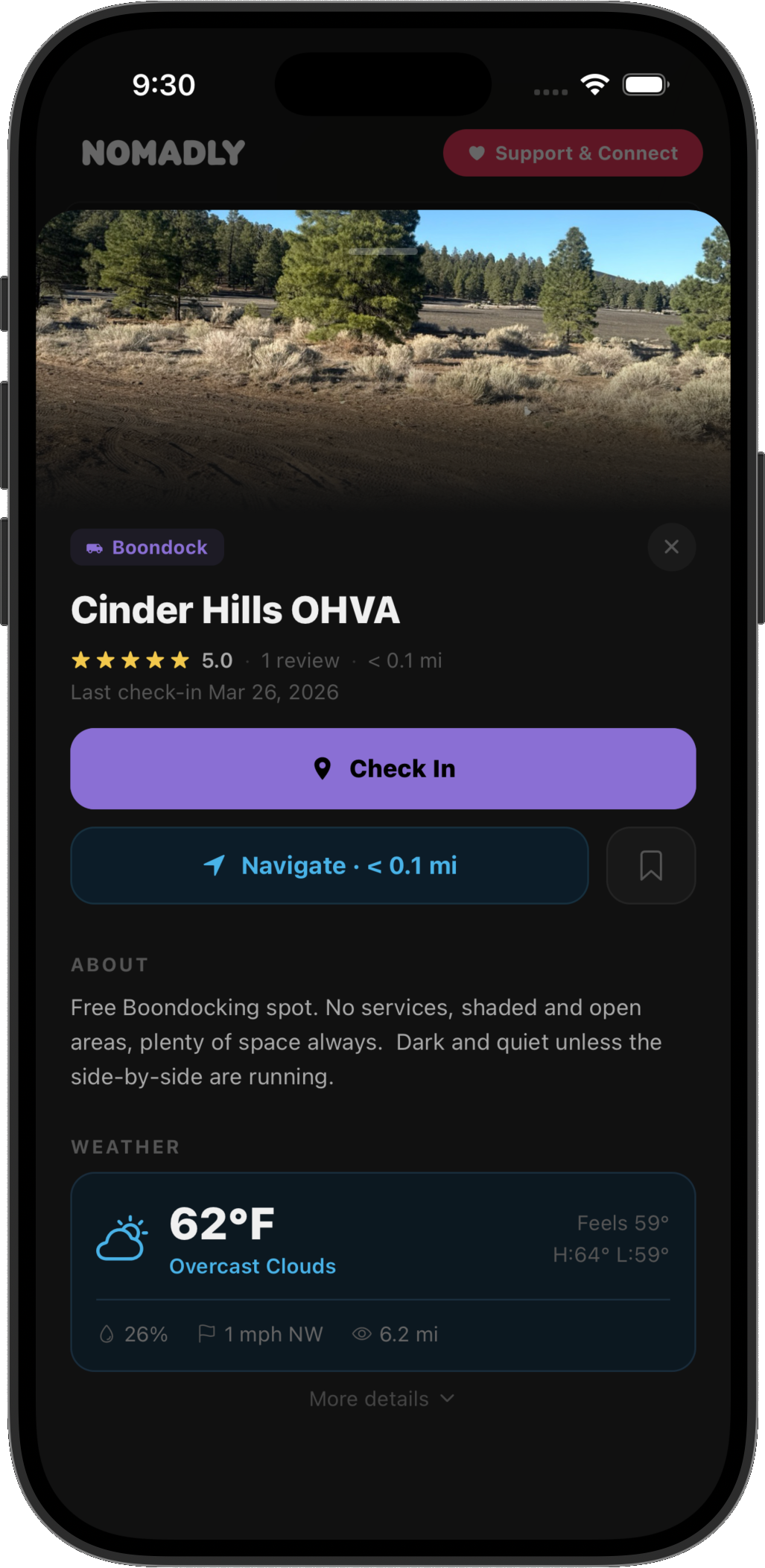 Place detail redesign